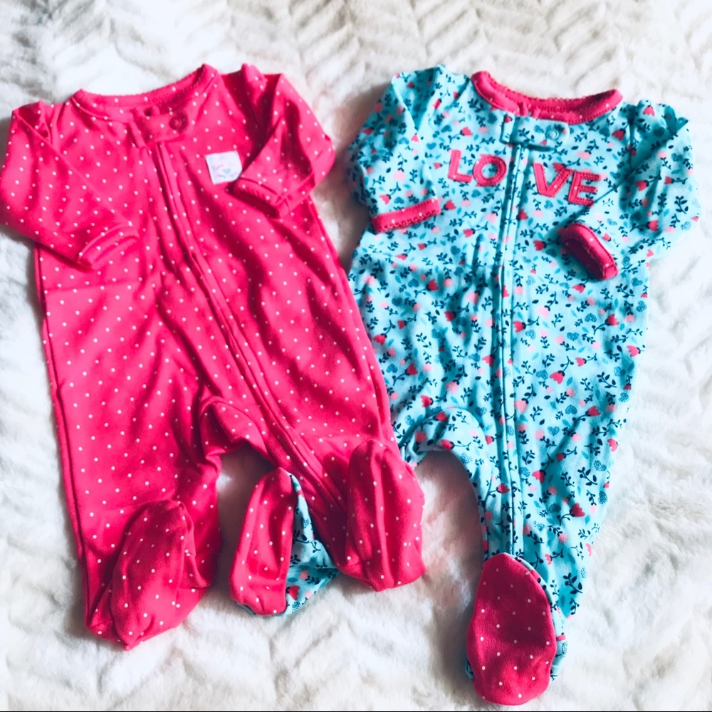 Carter’s Newborn Zip-Up Sleep and Play Set - New!